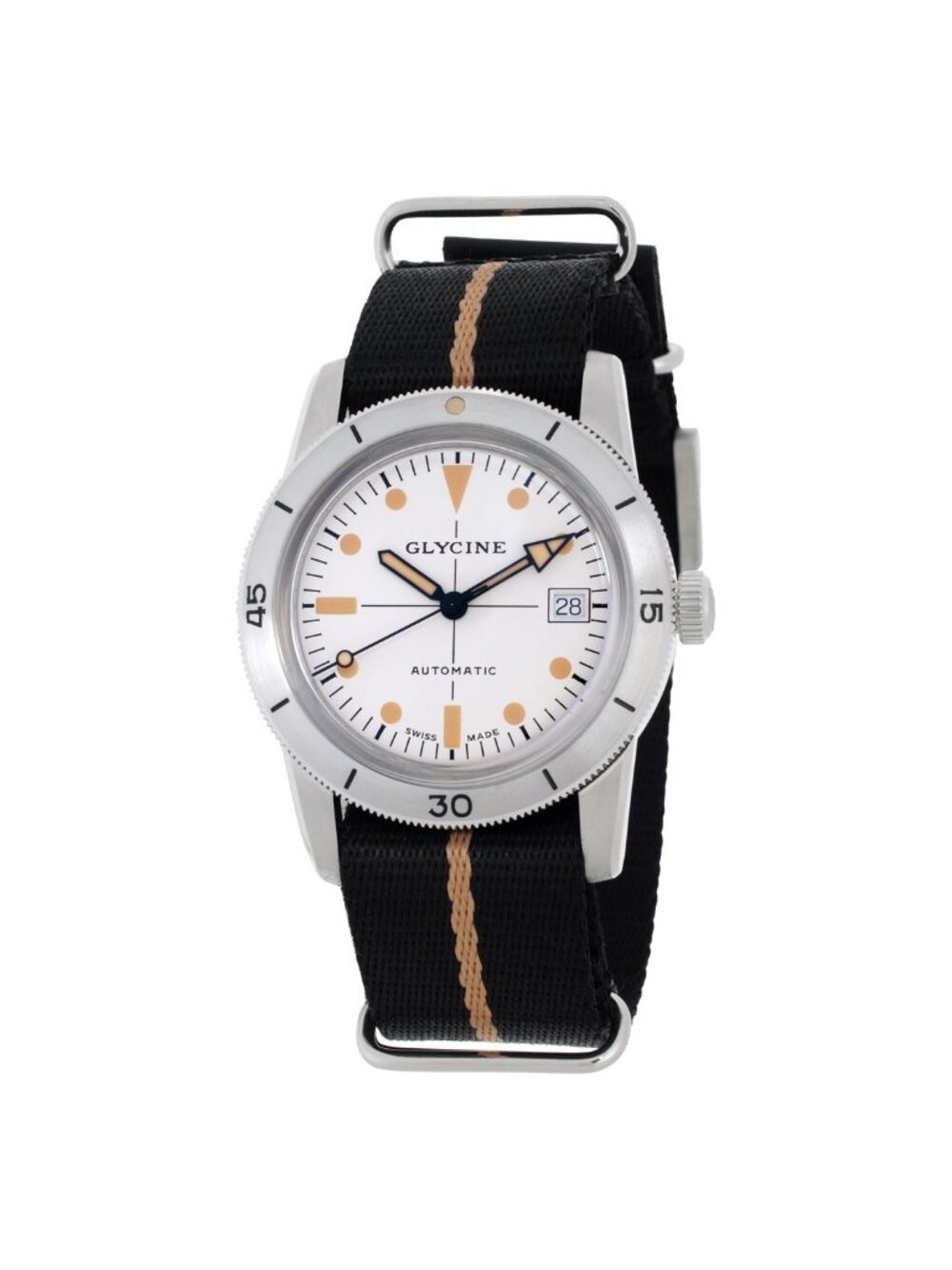 NWT Glycine Sea Kraken Automatic Silver Dial Unisex Watch